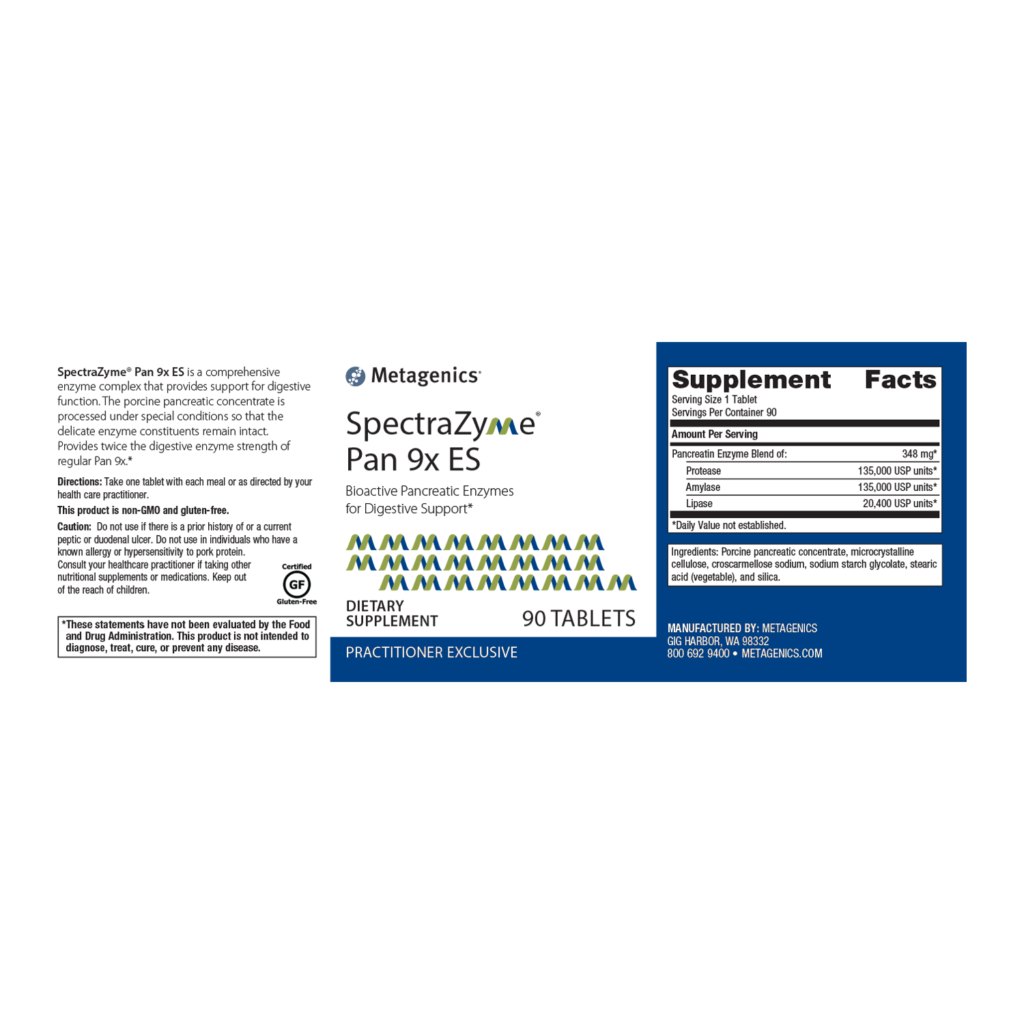 SpectraZyme Pan 9x ES 90 T Compounding Pharmacy of Green Store