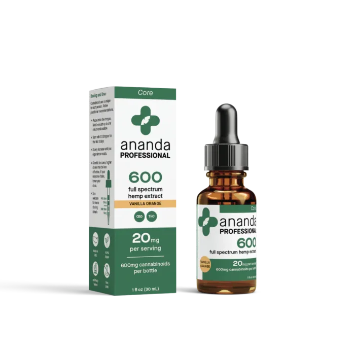 600mg Full Spectrum Tincture - Vanilla Orange